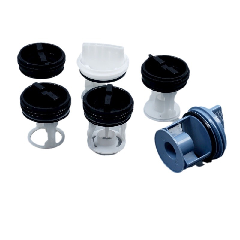 Terminal drum washing machine drain pump cover filter net automatic washing machine drain outlet cover water plug