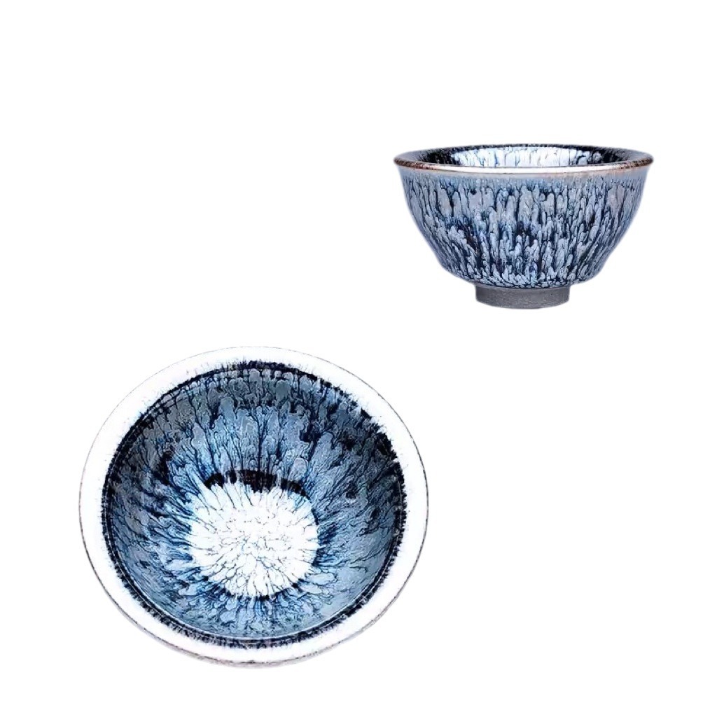 Jianzhan Raw Mine Small Jianzhan Handmade Iron Tie Mini Small Kung Fu Tea Cup Miniature Tea Cup Master Cup for Hair