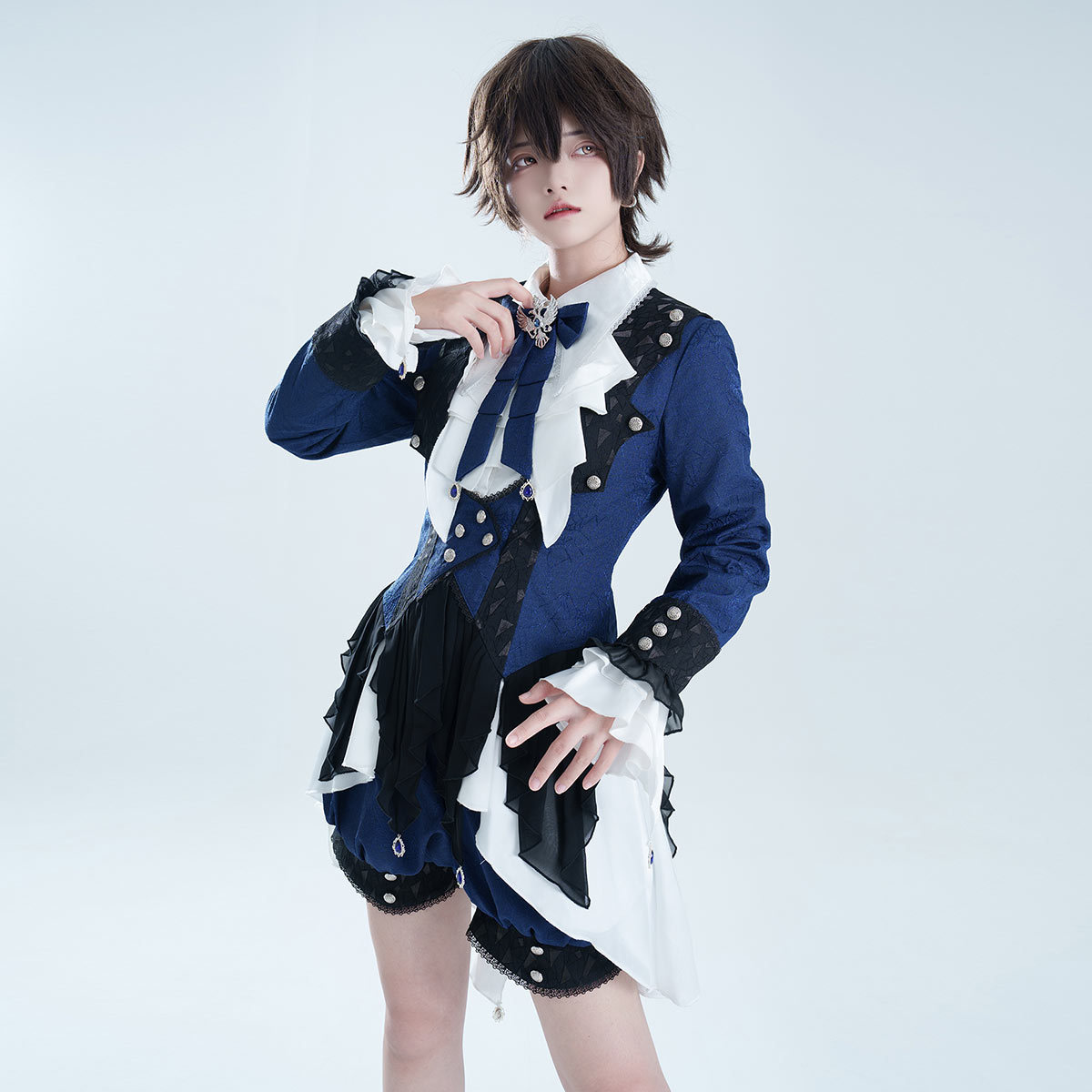 Bear Fun Sauce Original Chris Son of Evil Lolita Women Coat dress Pants Lolita Dress Set 7153