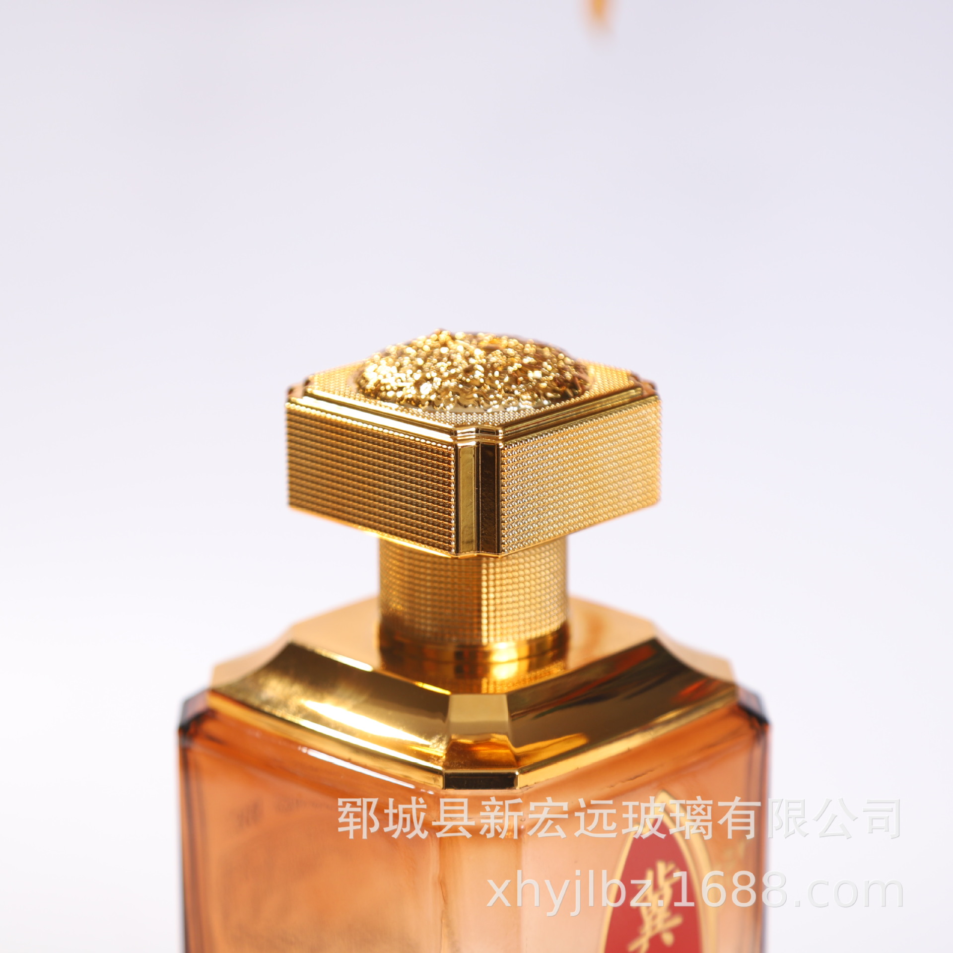 New Thickeneded Glass L Transparent Liquor Bottle Empty Bottle Glass Small Wine Bottle Refill Bottle Self-Brewed Sealed Liquor Bottle