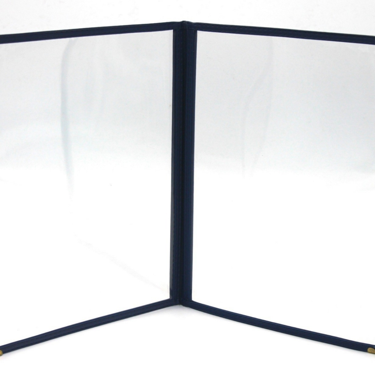 Pvc Transparent Menu Holder Western Food Recipe Meun Two Pages on All Sides