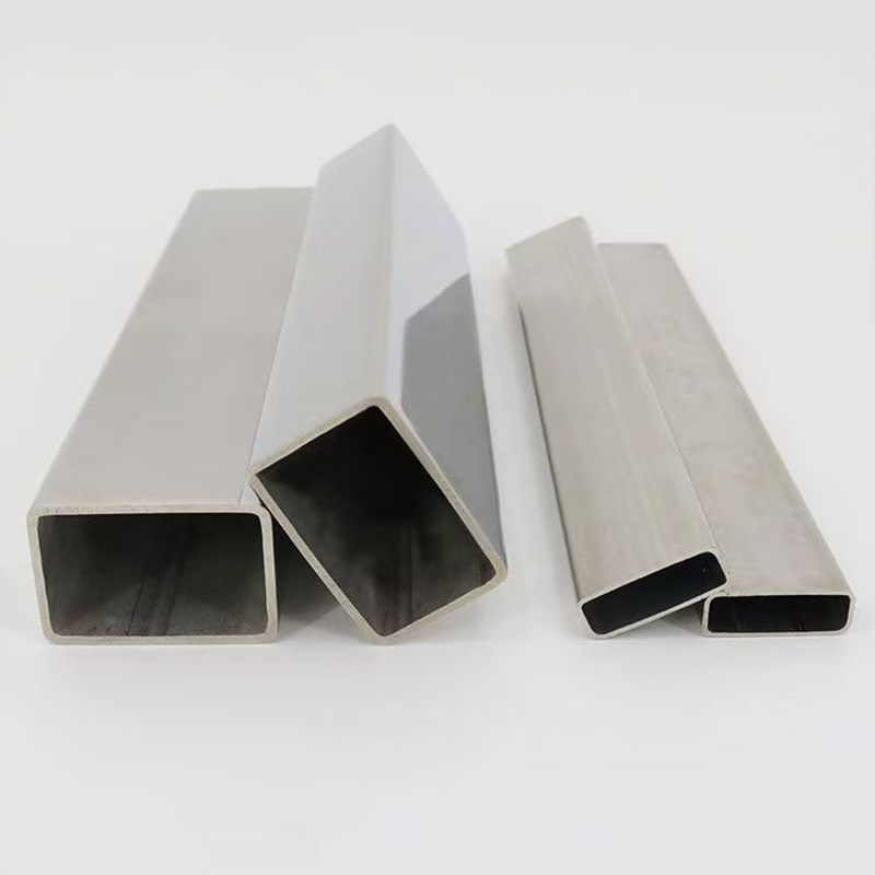 304 Stainless Steel Rectangular Tube Stainless Steel Square Rectangular Tube 201 Mirror Stainless Steel Square Tube Brushed Stainless Steel Rectangular Tube