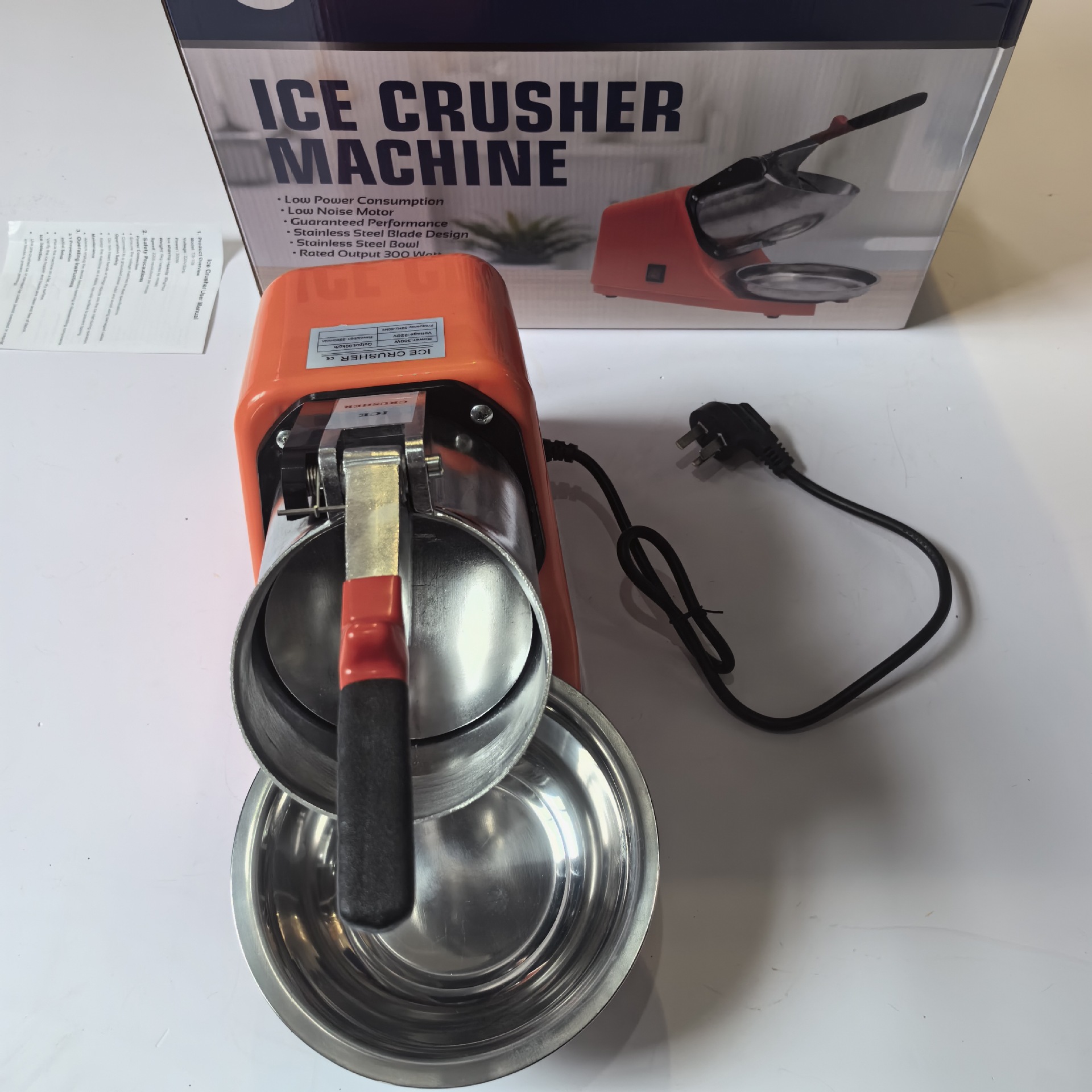 Кросс-бордерная оптовая небольшая электрическая машина для дробления льда из нержавеющей стали, для уличной торговли, снежинка, машина для стружки льда для домашнего использования