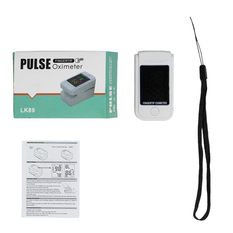 Cross-Border Tft Finger Clip Pulse Oximeter Heart Rate Measurement Fingertip Blood Oxygen Saturation Monitor Export Batch