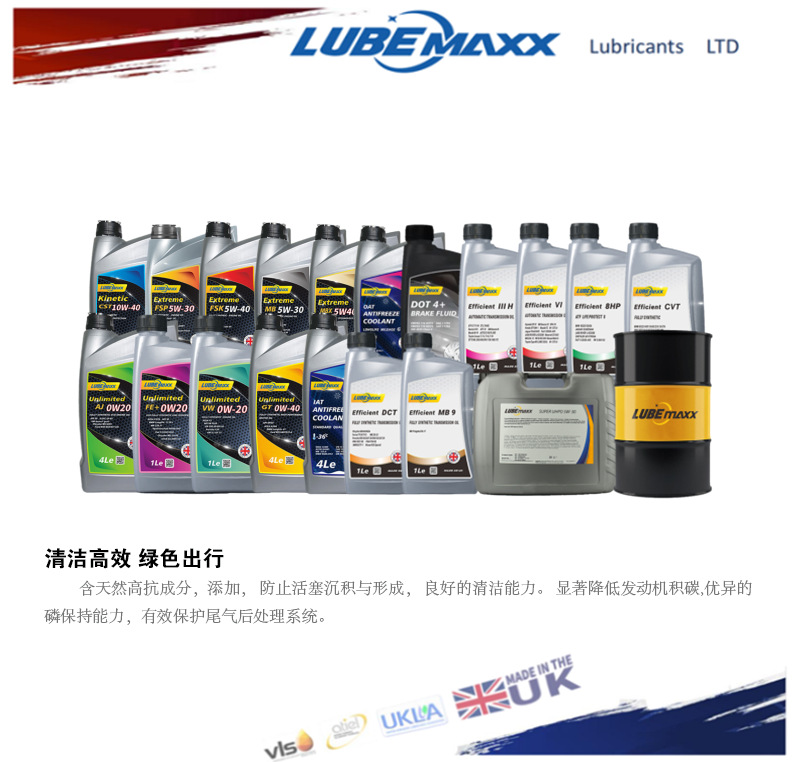 LUBEMAXX British AJ 0W-20 fully synthetic engine oil suitable for Japan, America, Korea, series
