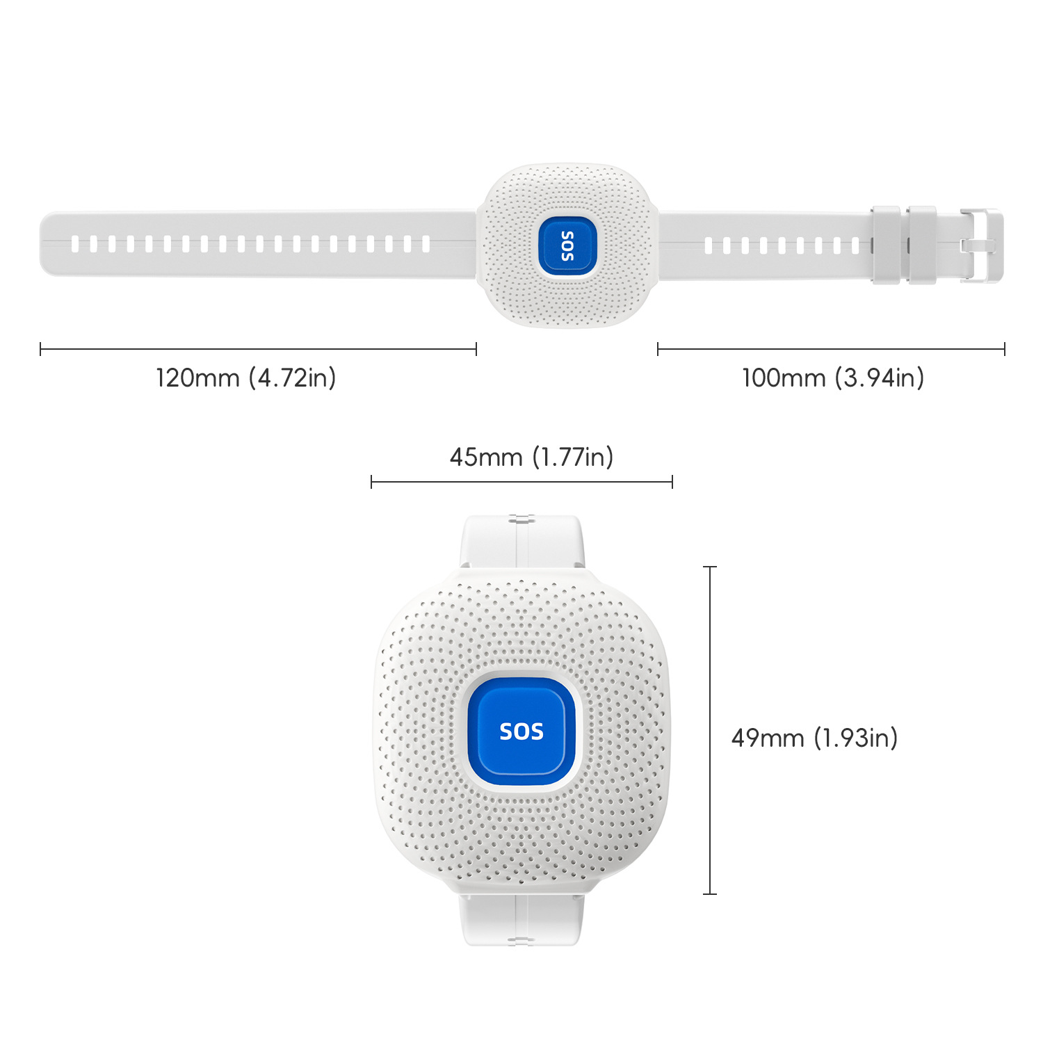 Graffiti Wifi Elderly Pager Emergency Remote Wireless One-Touch Distress Button Sos Smart Reminder Device
