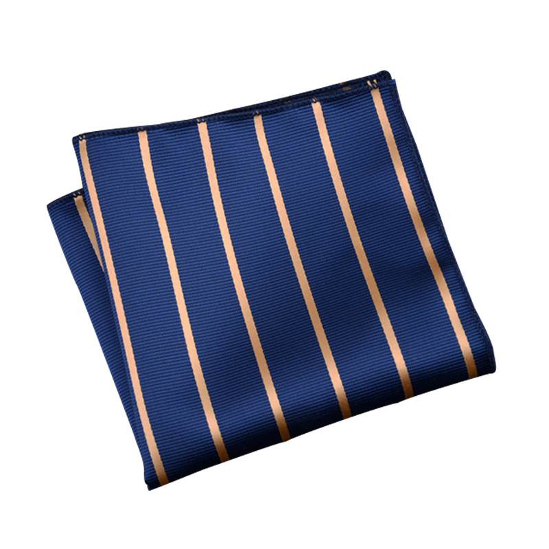 Men's suit small square scarf factory wholesale fashion polyester fashion accessories vintage embroidery pattern pocket towel men's clothing