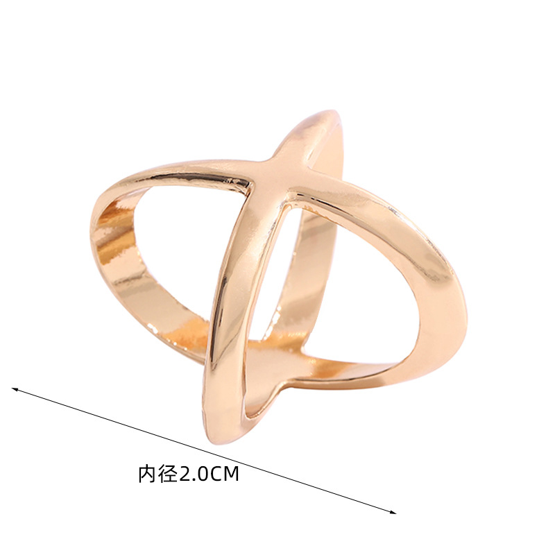 Korean style versatile cross glossy silk scarf buckle corner hem knotted buckle multi-functional niche light luxury corner buckle wholesale