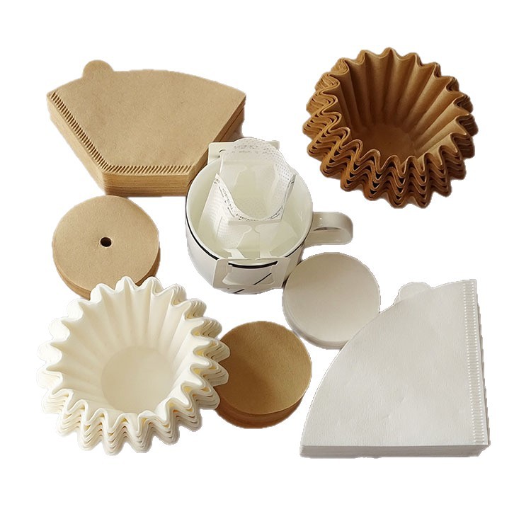 Hand Brewed Coffee Filter Paper Hanging Ear Filter Bag Coffee Machine Filter Mesh Moka Pot Filter Paper V60 Tapered Filter Cup Filter Bag