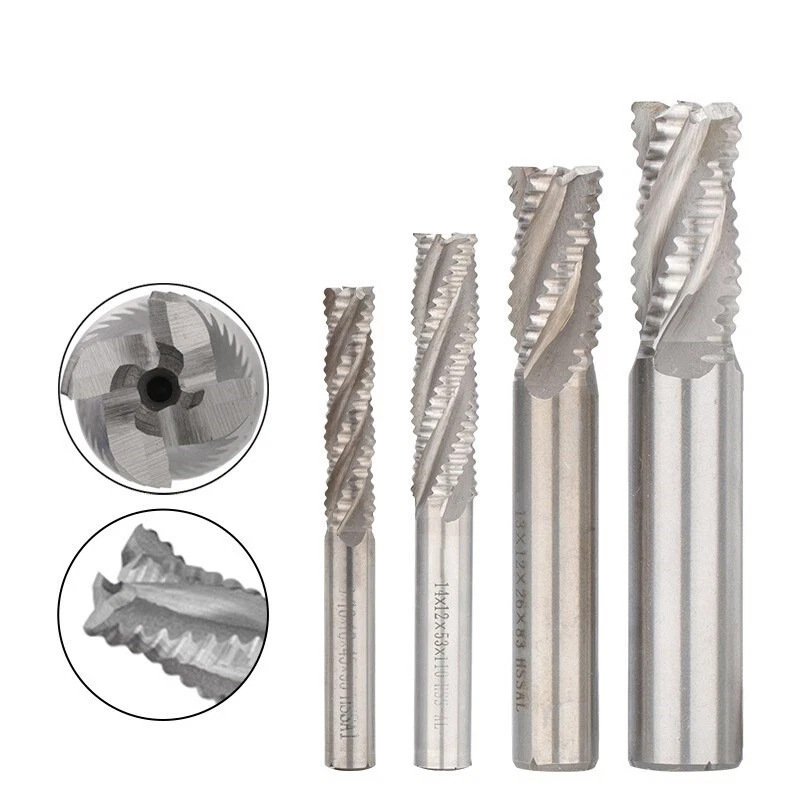 Southwest Straight Shank Ultra-Hard White Steel Wave Blade/Corn/Coarse Skin Milling Cutter Wave Blade Milling Cutter 6 8 10 12 16 20mm