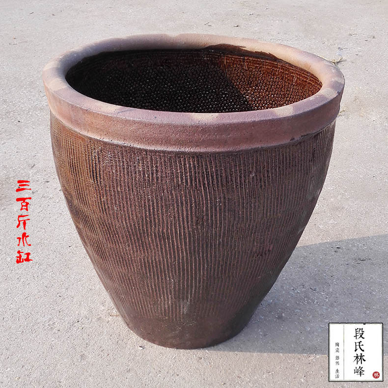 Yixing Pickle Jar, Earthen Ceramic Water Storage Jar, Wine Fermentation Jar, Tile Jar, Pickle Jar, Large Water Jar, Stoneware Fish Tank