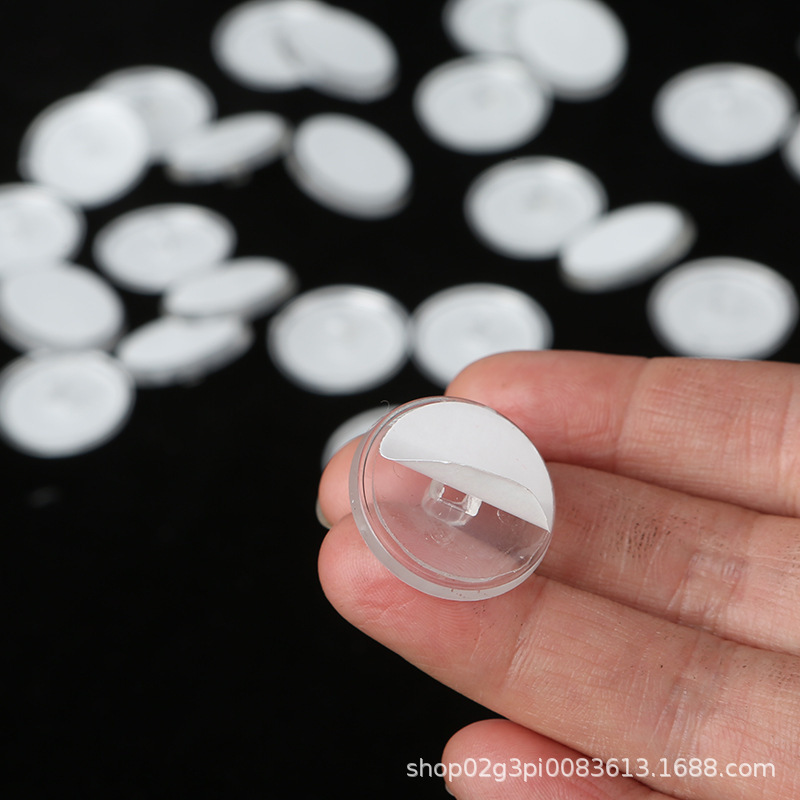 22mm Self-Adhesive Hook Strong Adhesive No Punching Traceless Invisible Hook Ceiling Transparent Disc Decorative Adhesive Hook