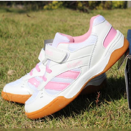 New Men's and Women's Table Tennis Shoes, Lightweight Tendon Sole, Breathable Magic Buckle Badminton Student Training Sports Shoes