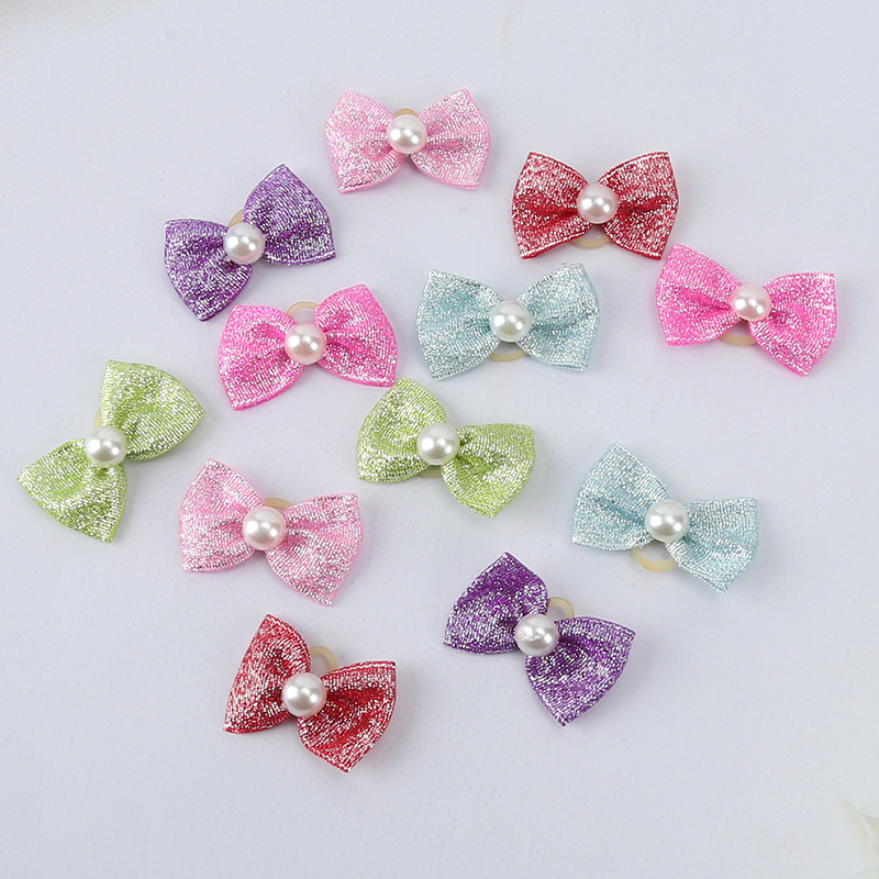 Аксессуары для животных Кожаный ремешок для волос с цветком для собак Тедди Йоркшир Марзис