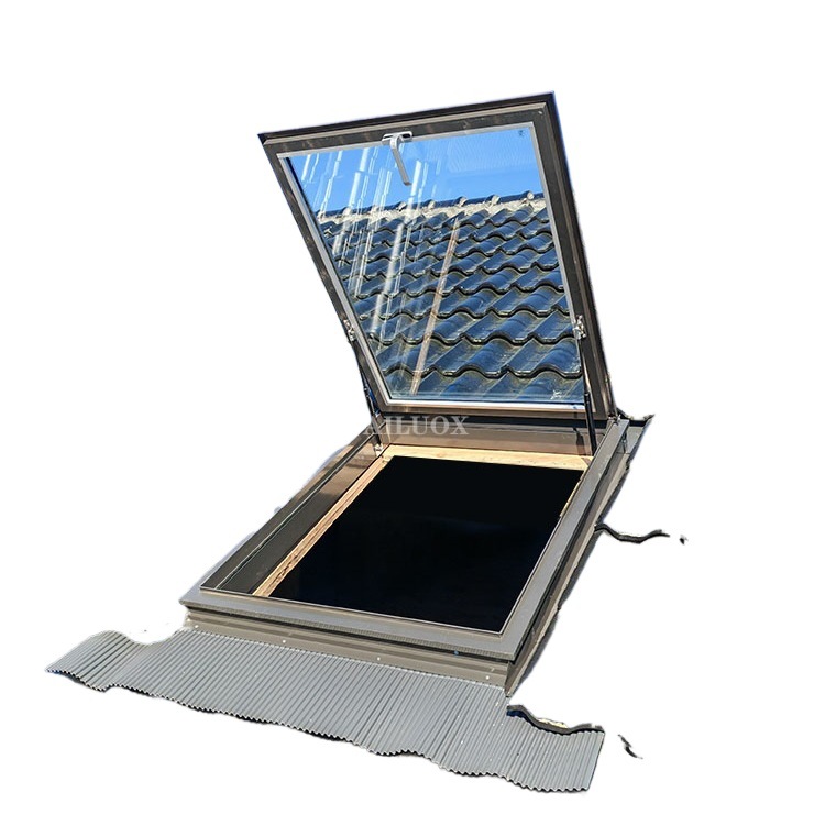 Sloped Flat Roof Sun House Roof Lighting Skylight Basement Skylight Attic Skylight Aluminum Alloy Skylight Window Frame