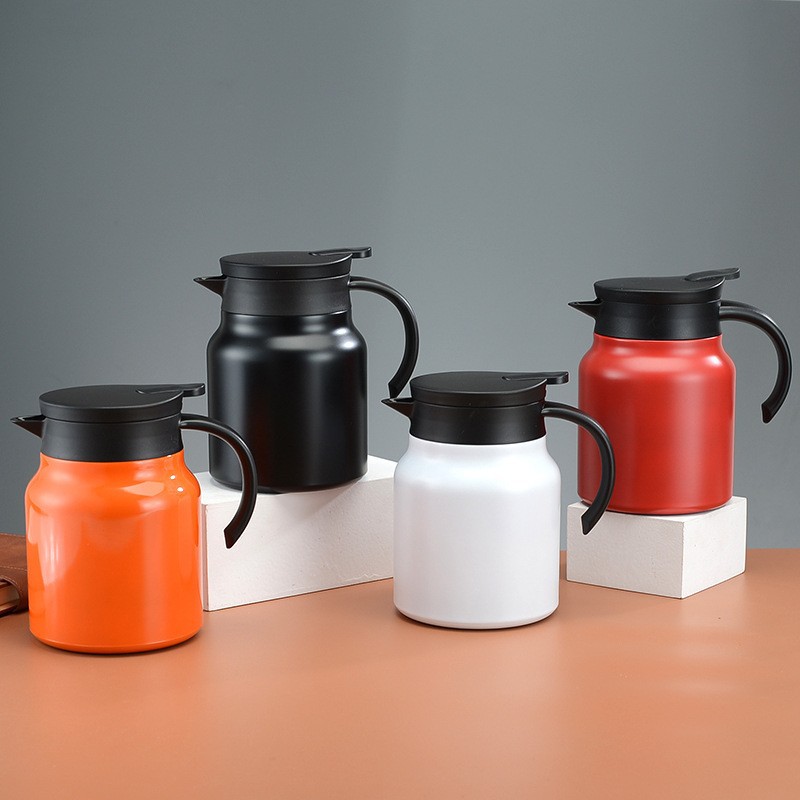 New 316 stainless steel cross-border braised teapot tea water separation insulation pot large capacity handle teapot