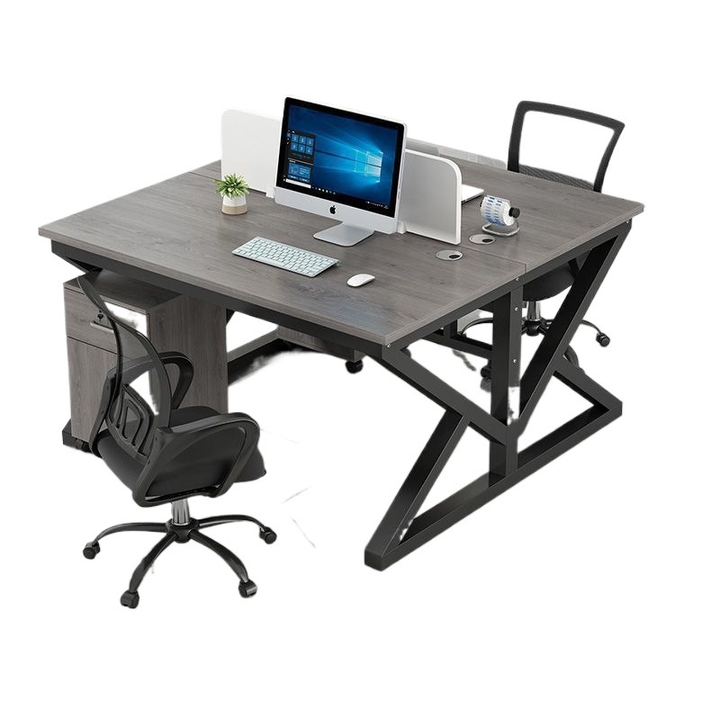 Office Desk Staff Desk 2/4/6/8 Slot Card Holder Workstation Long Simple Combination Screen Workstation