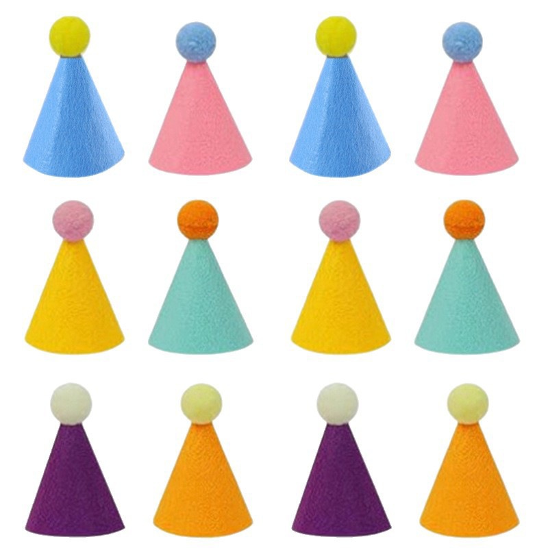 Cross-Border Pet Dog Cat Rabbit Hair Ball Birthday Photo Arrangement Birthday Hat Party Decoration