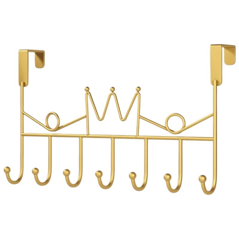 Foreign trade explosions door hook cross-border non-perforated clothing door rack storage finishing lengthened bold wholesale