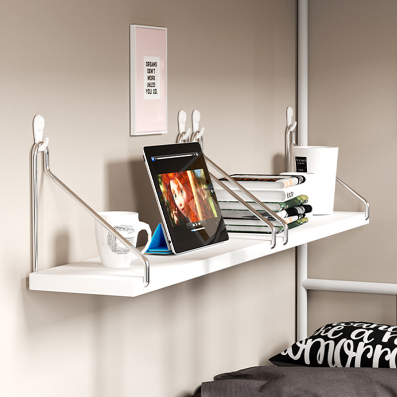 Wall Storage Rack Punch-Free Wall Hanging Clapboard Living Room Hanging Storage Laminar Wall Bookshelf Shelf