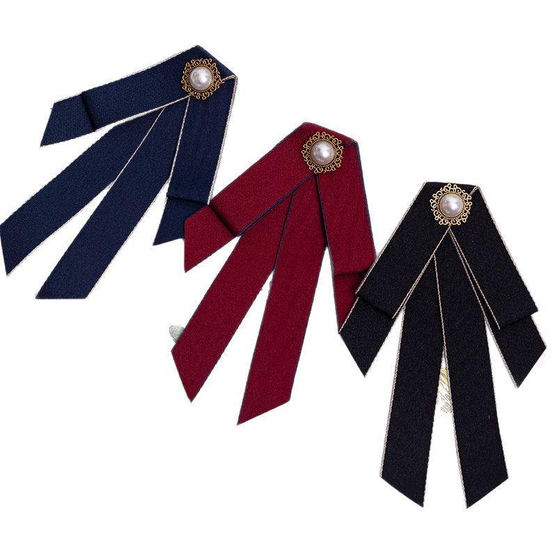 JK Bow Tie Student Shirt Accessories Women's Professional Work Clothes Shirt Collar Flower Business Black Small Tie Bow