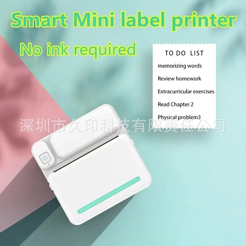 Cross-Border Mini Printer Portable Pocket Error Label Can Be Connected to Bluetooth Thermal Printer to Take Pictures and Print Without Ink