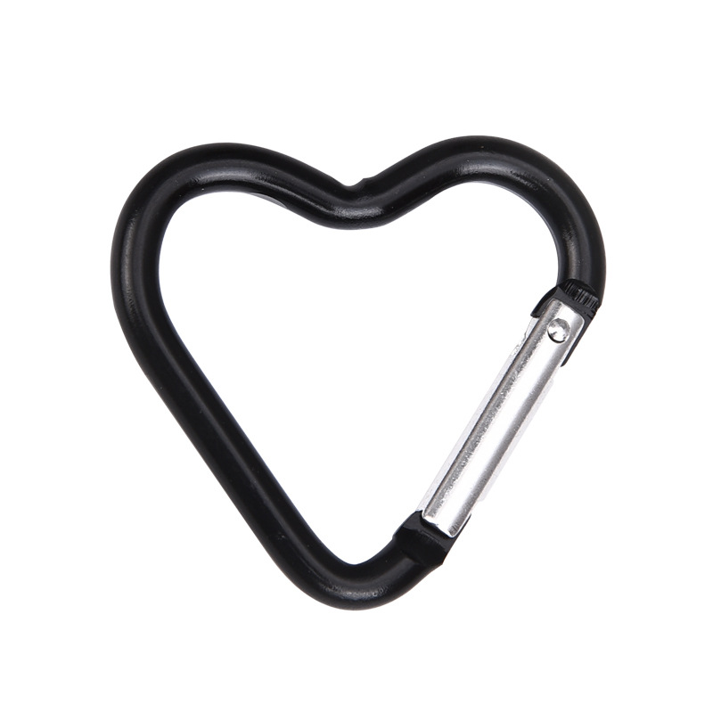 Mini Love Carabiner Eight-Shaped Heart-Shaped Buckle Outdoor Small Hook Clothing Aluminum Alloy Hanging Buckle Gourd Manufacturer Wholesale