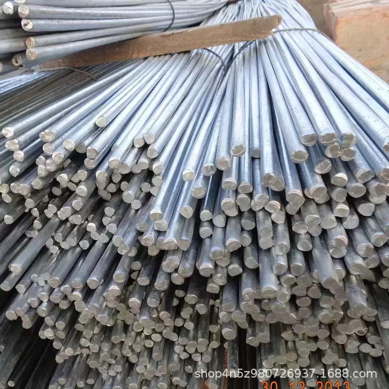 Guizhou Spot Hot-Dip Galvanized Round Steel 10-20mm Grounding Photovoltaic Factory Building 304 Round Rod 45 # Solid Round Steel