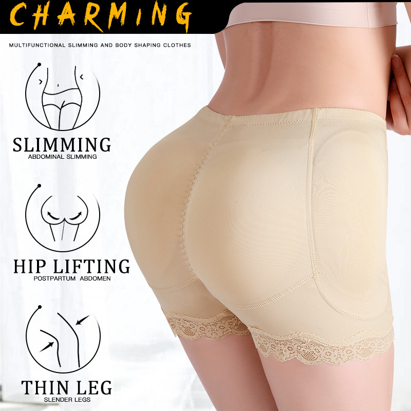 Fake Ass Peach Hip Hip Lifting Hip Women's Boomy Hip Shaping Body Shaping Fake Hip with Sponge Pad plus size Hip Waist Tight Pants
