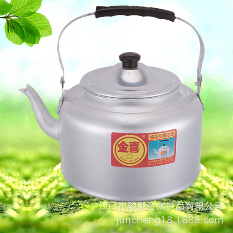 Jinxi Aluminum Thickened White Washing Kettle Old-fashioned Gas Aluminum Kettle Household Kettle Teapot Outdoor Pot Whole Piece Wholesale