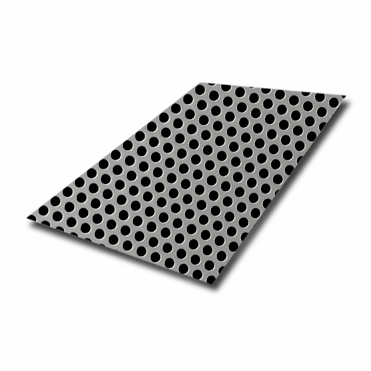 316L Metal Anti-Corrosion Round Perforated Plate Filter Mesh 2mm Plate Thickness Stainless Steel Perforated Plate Suzhou Factory