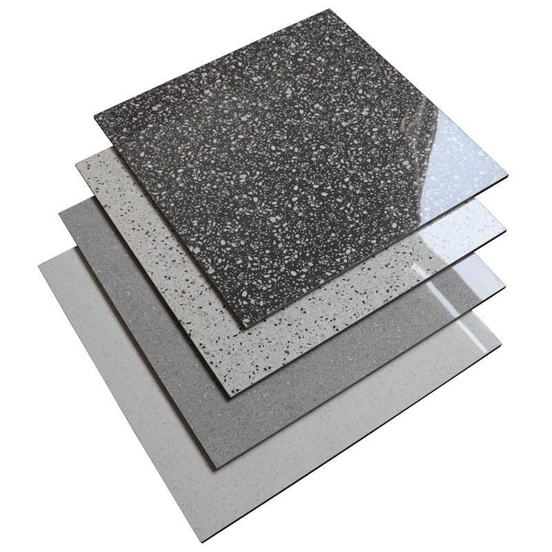 Grey Glossy Matte Terrazzo Tile 800x 800 Living Room Dining Room Anti-slip Antique Tile Shopping Mall Clothing Store
