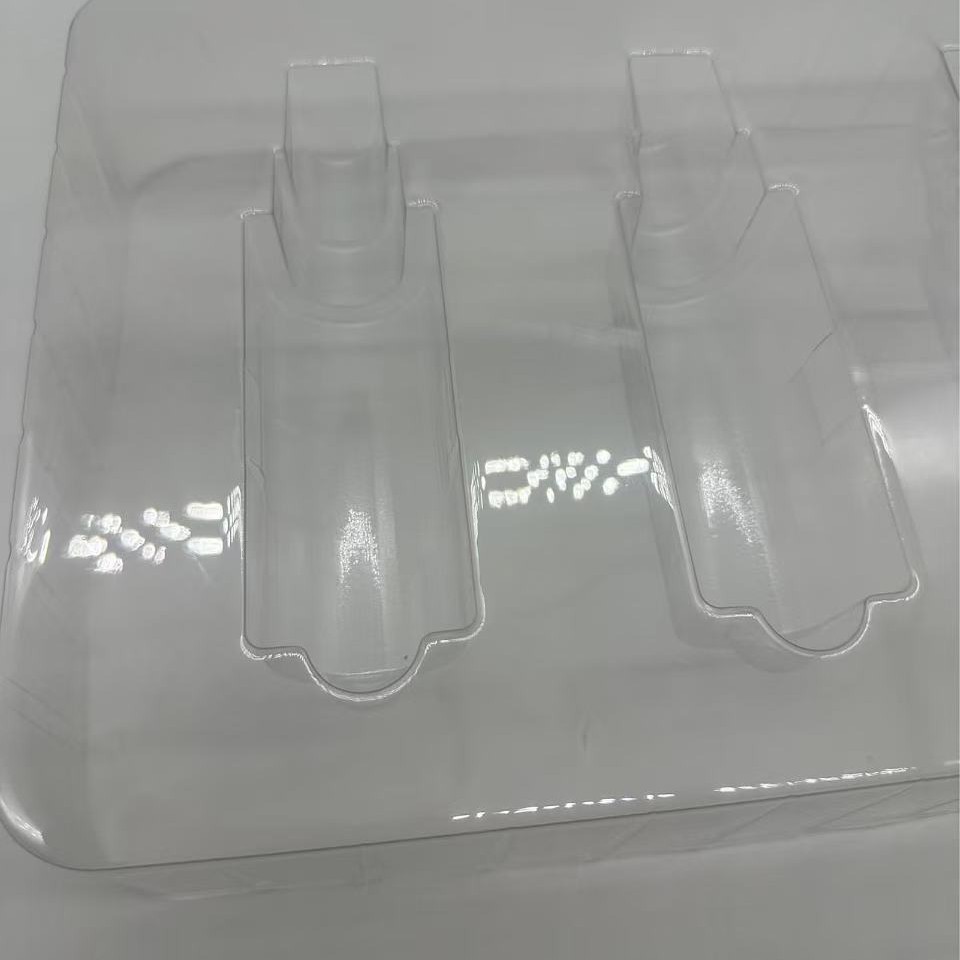 Transparent Blister Tray Anti-Static Flocking Blister Lining for Cosmetics and Electronic Products Blister Tray Processing and Customization