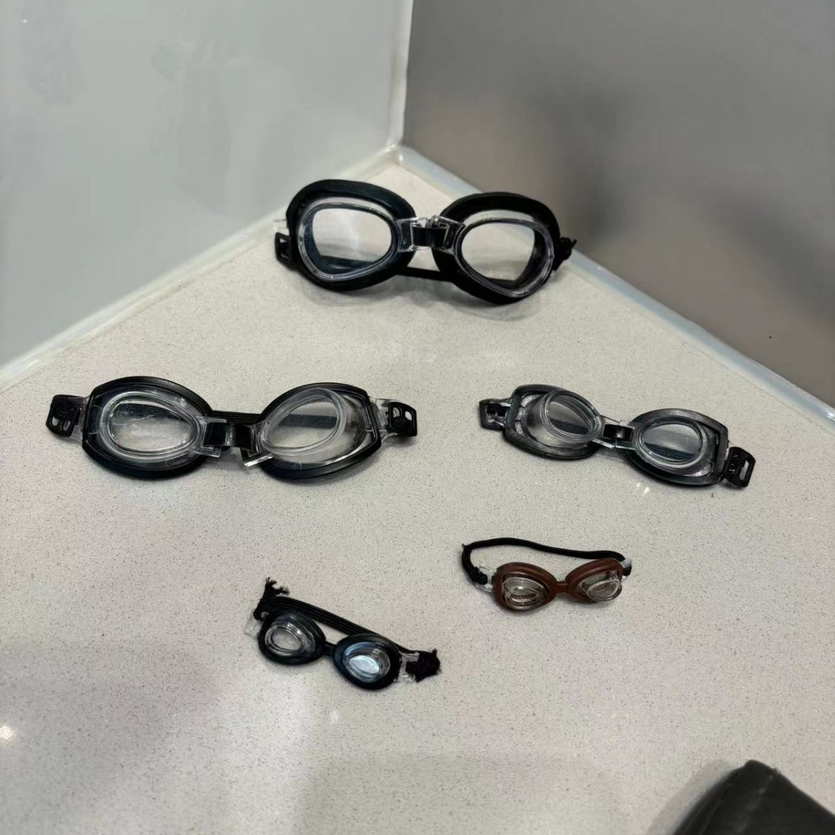 Doll mini swimming goggles pilot dog goggles accessories diving goggles