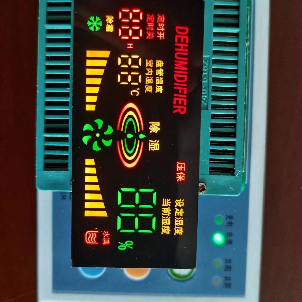 Оптовая продажа воздухоочистителя выделяющийся электронный цифровой цветной экран co-Yin LED цифровая трубка цветной экран 125