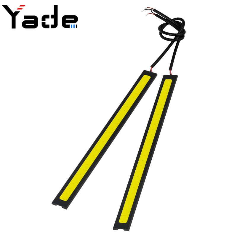 Yade Car Daytime Running Light 17cm Cob Ultra-Thin High-Brightness Led Daytime Running Light Waterproof 12V Decorative Lighting