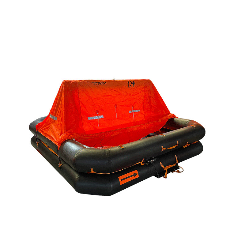 Inflatable Life Raft Yacht Boat Inflatable Escape Raft Water Emergency Rescue Automatic Inflatable Lifeboat