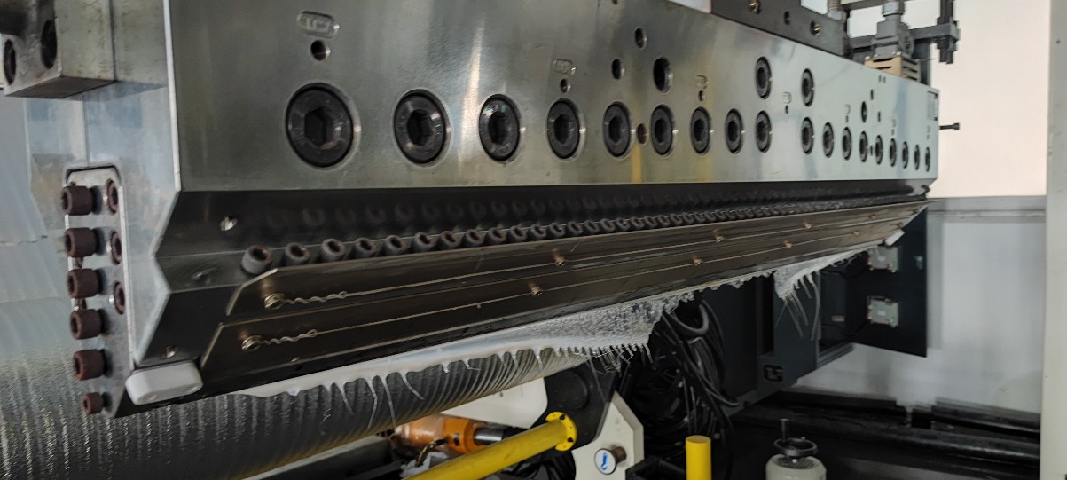 Test Machine Finished Shanghai Jinwei Pet 1.6m Aba Sheet Casting Sheet Machine