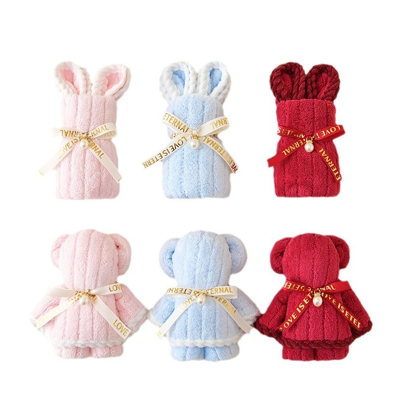 Little Rabbit Towel Souvenir Children's Gift Shop Wholesale New Year's Day Cake Thanksgiving Christmas Gift