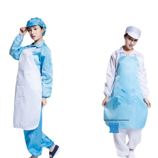 Dongguan Manufacturer Wholesale Anti-Static Apron Anti-Static Cloth Skirt Work Apron Dust-Proof Apron Clean Apron