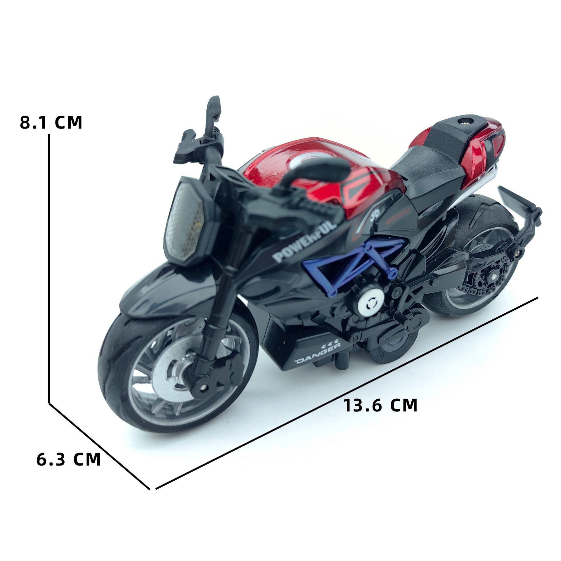 Симулированная модель мотоцикла из сплава Инерционная игрушка автомобиля для мальчиков Подарок Украшения Оптовая поставка