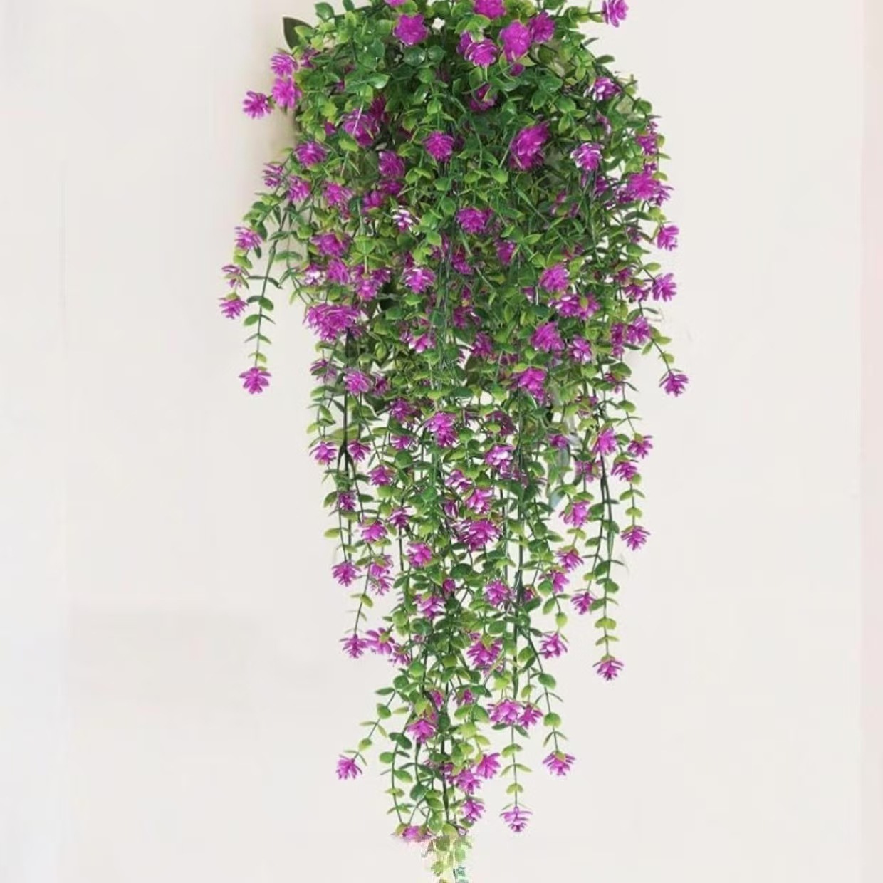 In-Stock 69 Mesh Eucalyptus Camellia Rattan Ivy Mixed Color Artificial Green Plant Money Leaf Wall Hanging Small Lotus