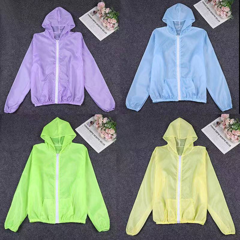 Sunscreen clothing women's new solid color ultra-thin breathable quick-drying ice silk sunscreen clothing outdoor UV protection manufacturers wholesale