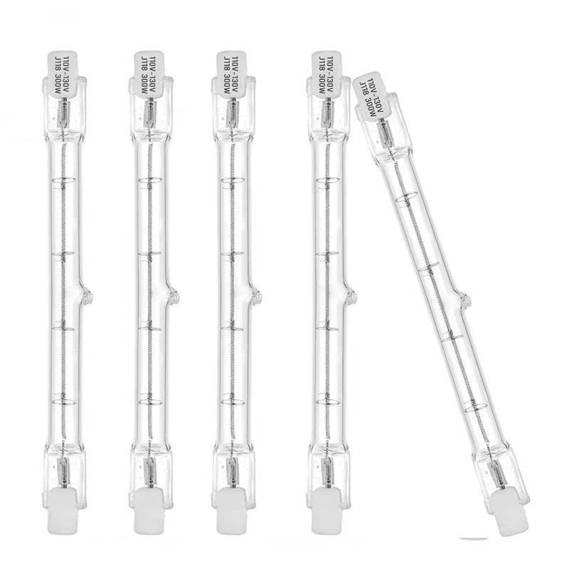 Iodine Tungsten Halogen Lamp J78J118J189J254 100W~500W High Temperature Resistant R7S Double-Ended Solar Tube Dimming