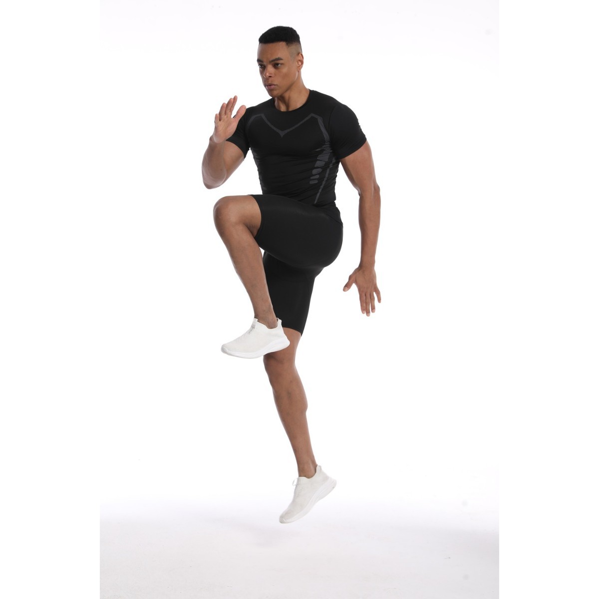 Спортивные леггинсы Sci-Fi, высокоэластичные, обтягивающие брюки для мужчин