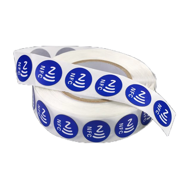 NFC chip sticker rfid tag NTAG213/215 chip induction electronic label sticker mobile phone bump sticker