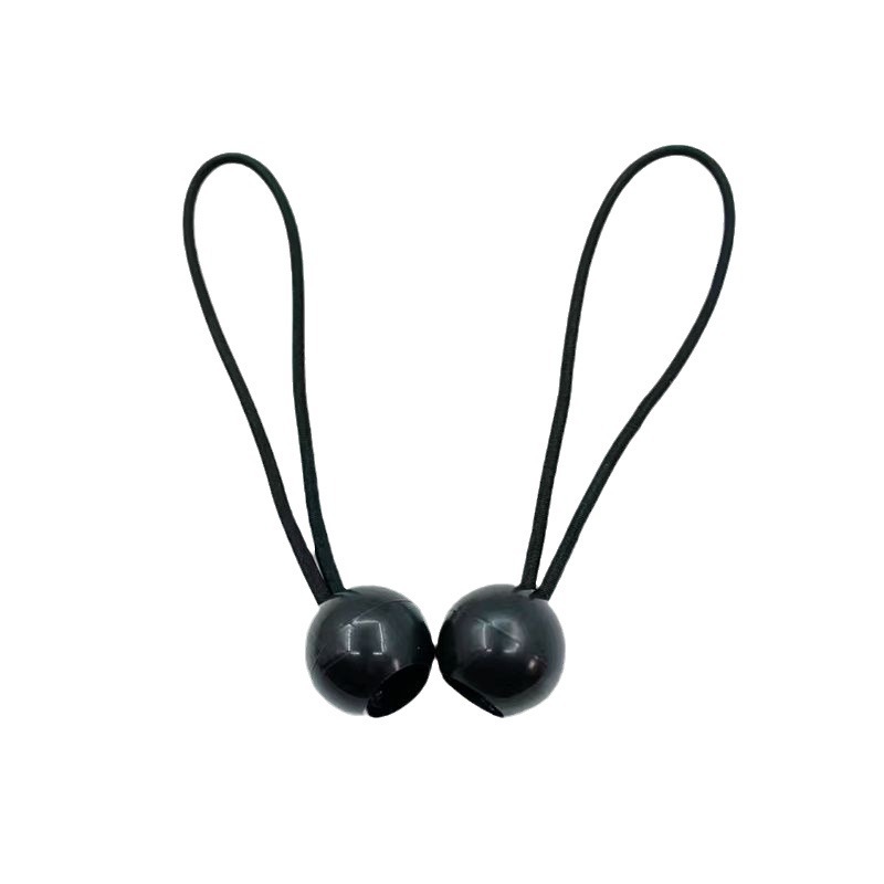 Outdoor 4MM plastic ball head round elastic band bungee elastic rope tent canopy camping fixed binding bundle