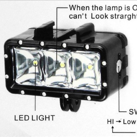 Suitable for Gopro Diving Light Hero10/9/8 Dji Action Camera Accessories Drain Fill Light Diving Light