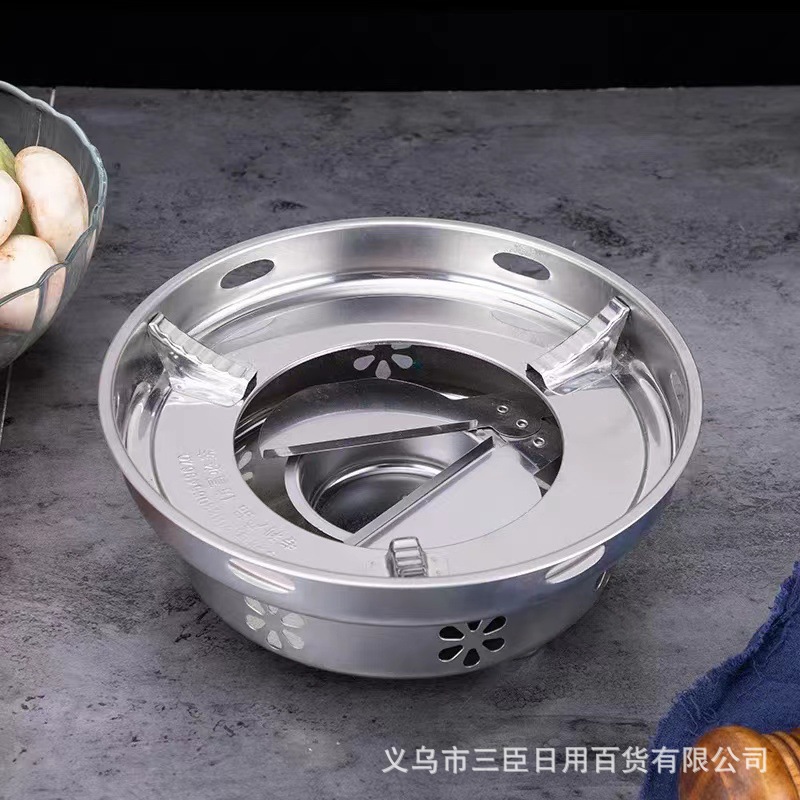 Утолщенная нержавеющая сталь ветрозащитная алкогольная плита 410 с магнитным горячим горшком регулируемая ветрозащитная алкогольная плита оптовая продажа