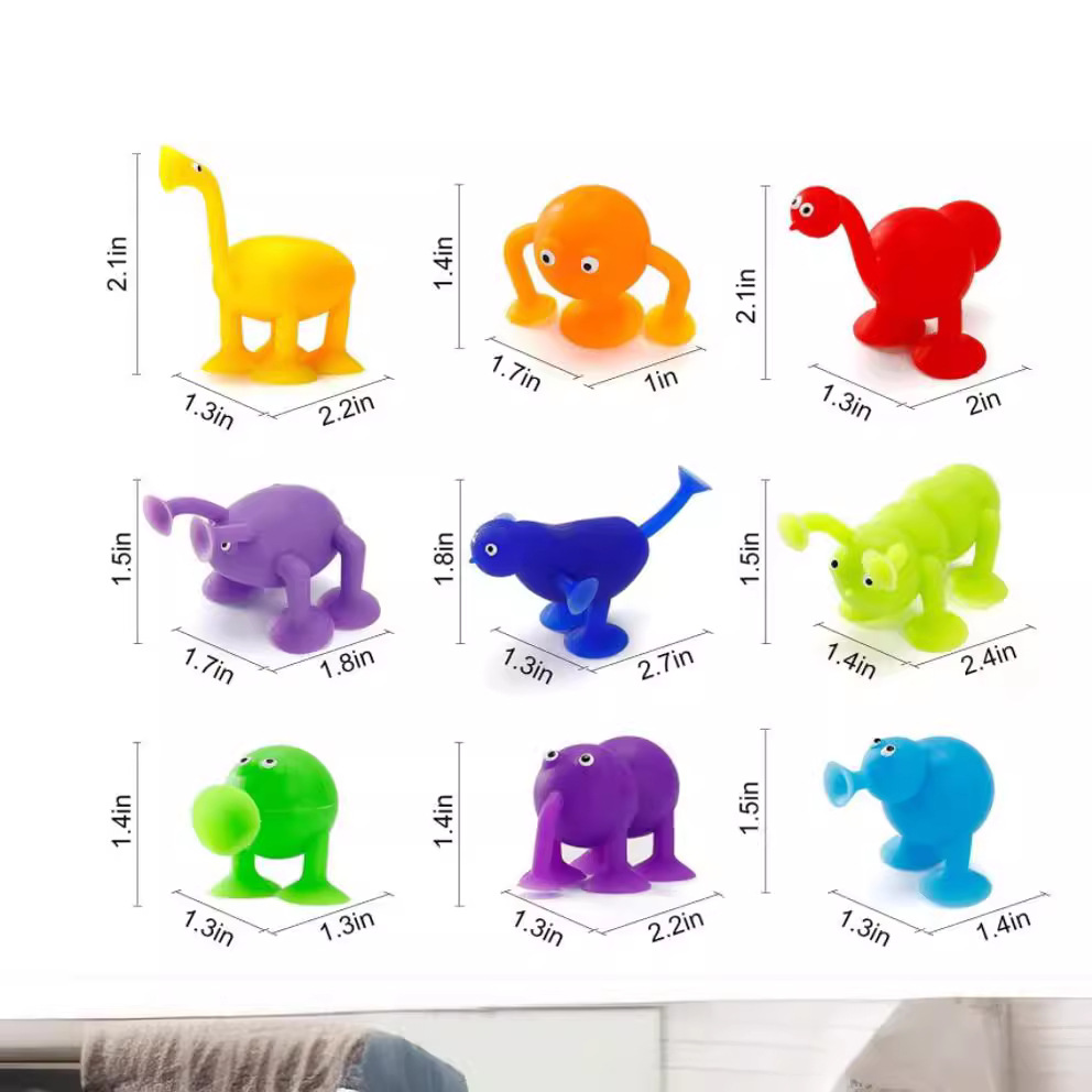 Cross-border Hot-selling Simulation Animal Sucker Doll Sticky Music Building Blocks Toy Family Interactive Play House Toy